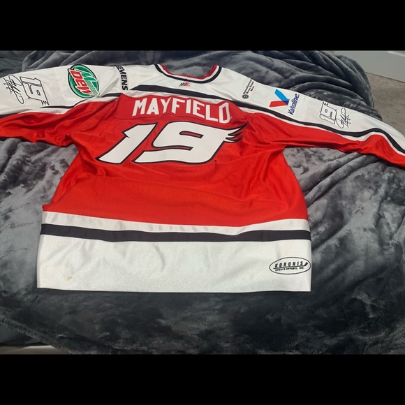 Jeremy Mayfield NASCAR Hockey Jersey. - Picture 7 of 7